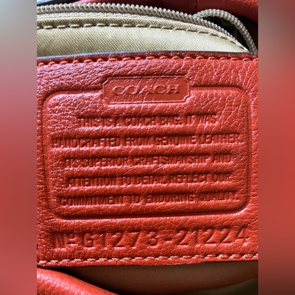 Coach Leather Madison Persimmon Hobo Shoulder Bag-21224 - Picture 3 of 14